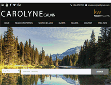 Tablet Screenshot of carolynecalvin.com
